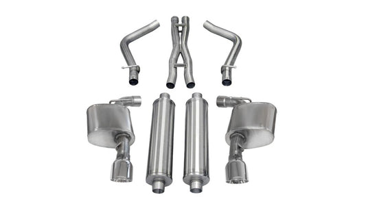 Corsa 2012-2013 Dodge Charger SRT-8 6.4L V8 Polished Sport Cat-Back Exhaust