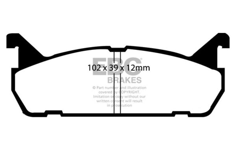 EBC 91-96 Ford Escort 1.8 Ultimax2 Rear Brake Pads