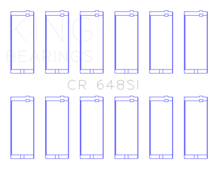 King Jeep 232CI/242CI/248CI / Rambler 232CI (Size .010) Connecting Rod Bearing Set