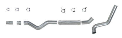 Diamond Eye KIT 5in Catback MFLR RPLCMENT PIPE Single AL: 2006-2007.5 CHEVY 6.6L 2500/3500