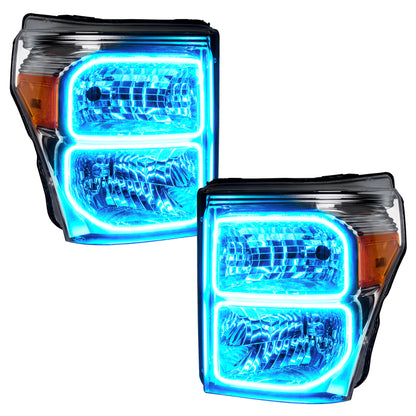 Oracle 11-16 Ford F250/350 LED HL - ColorSHIFT w/ BC1 Controller
