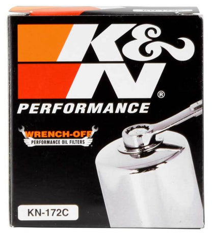 K&N Oil Filter Powersports Canister Chrome