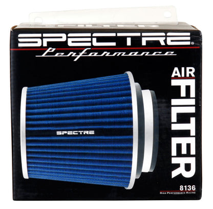 Spectre Adjustable Conical Air Filter 5-1/2in. Tall (Fits 3in. / 3-1/2in. / 4in. Tubes) - Blue