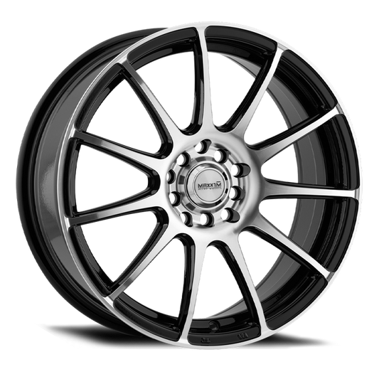 Maxxim Champ 17x7 8x100/108 ET40 Machined Face / Gloss Black