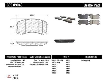 StopTech Performance Brake Pads