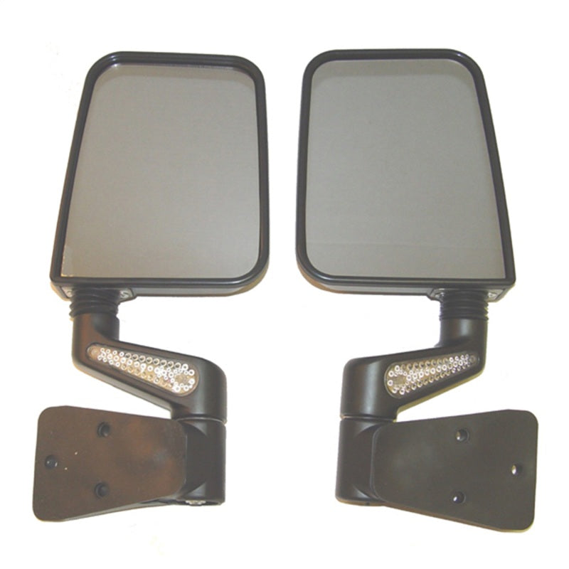 Rugged Ridge 87-02 Jeep Wrangler YJ/TJ Black Heated Door Mirror Kit w/ LED Signals