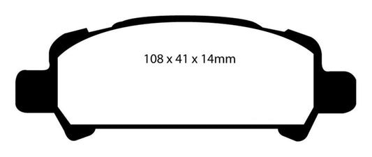 EBC 02-06 Subaru Baja 2.5 Redstuff Rear Brake Pads