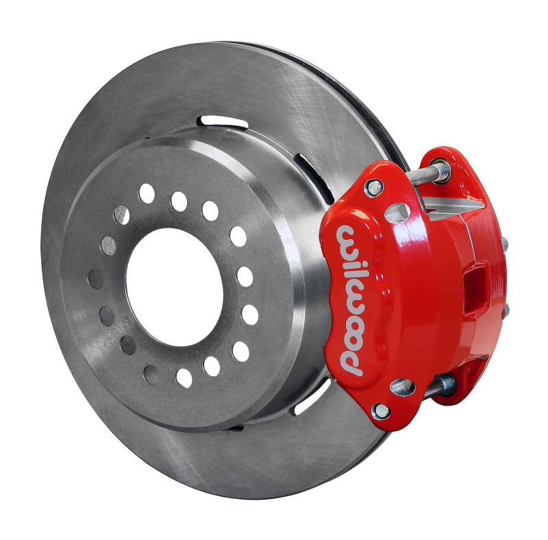 Wilwood D154 P/S Park Brake Kit Red New Big Ford 2.50in Off Staggerd Mount