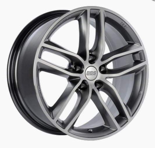 BBS SX 18x8 5x114.3 ET40 Gloss Platinum Diamond Cut Face Wheel - 82mm PFS Required