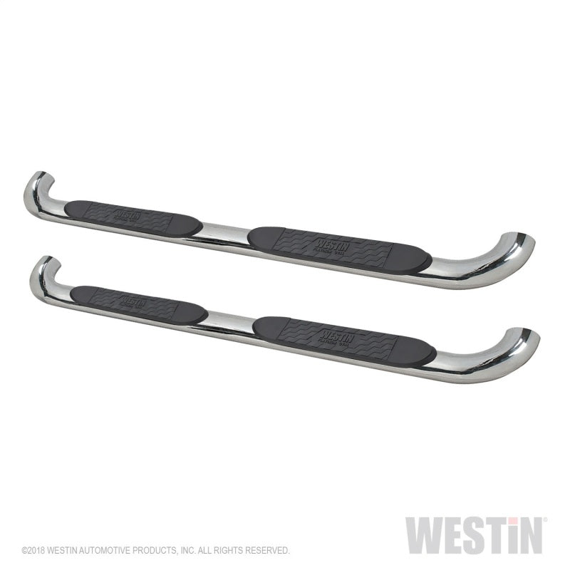 Westin 19-23 RAM 1500 Quad Cab (Excl. 2019+ Classic) Platinum 4 Oval Nerf Step Bars - SS