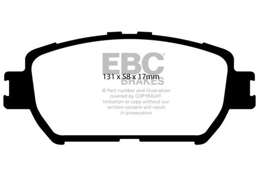 EBC 06-07 Lexus GS300 3.0 Redstuff Front Brake Pads