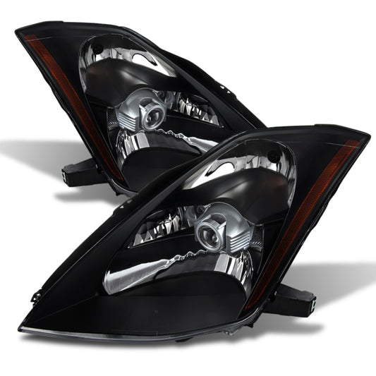 xTune Nissan 350Z 03-05 Crystal Headlights Xenon/Hid Model Only Black HD-JH-N350Z-HID-BK
