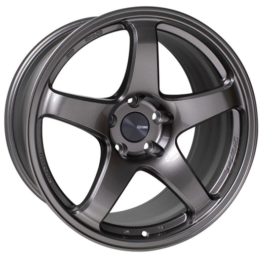 Enkei PF05 18x9.5 5x114.3 25mm Offset 75mm Bore Dark Silver Wheel