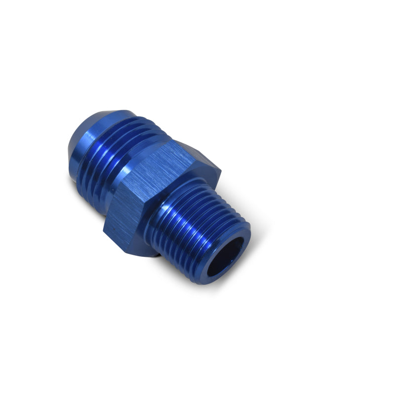 Russell Performance -8 AN to 3/8in NPT Straight Flare to Pipe (Blue)