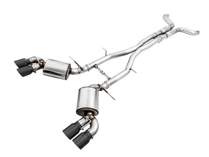 AWE Tuning 16-19 Chevy Camaro SS Res Cat-Back Exhaust -Touring Edition (Quad Diamond Black Tips)