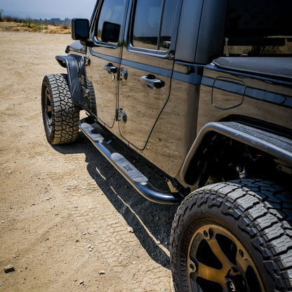 Westin 2020 Jeep Gladiator Platinum 4 Oval Nerf Step Bars - Black