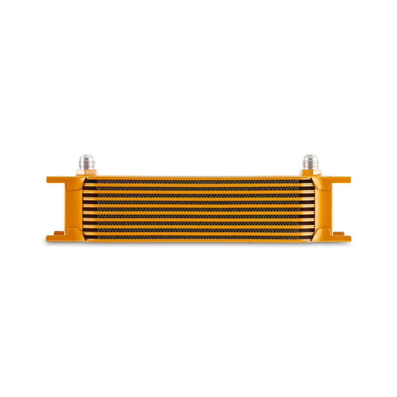 Mishimoto Universal -8AN 10 Row Oil Cooler - Gold