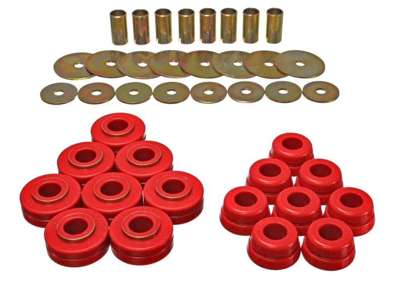 Energy Suspension Nissan/Datsun Red Body Mount Set