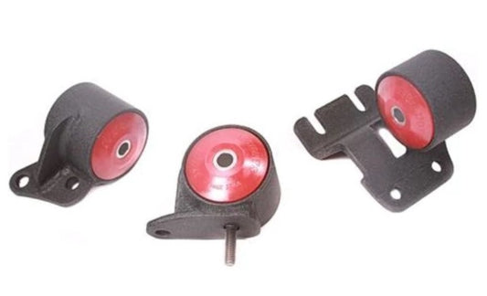 Innovative 90-93 Integra B-Series Black Steel Mounts 75A Bushings (Auto Trans Hydro)