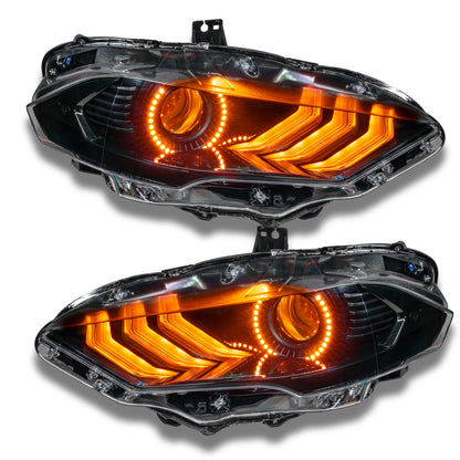 Oracle 18-21 Ford Mustang Dynamic DRL w/ Halo Kit & Sequential Turn Signal - ColorSHIFT SEE WARRANTY