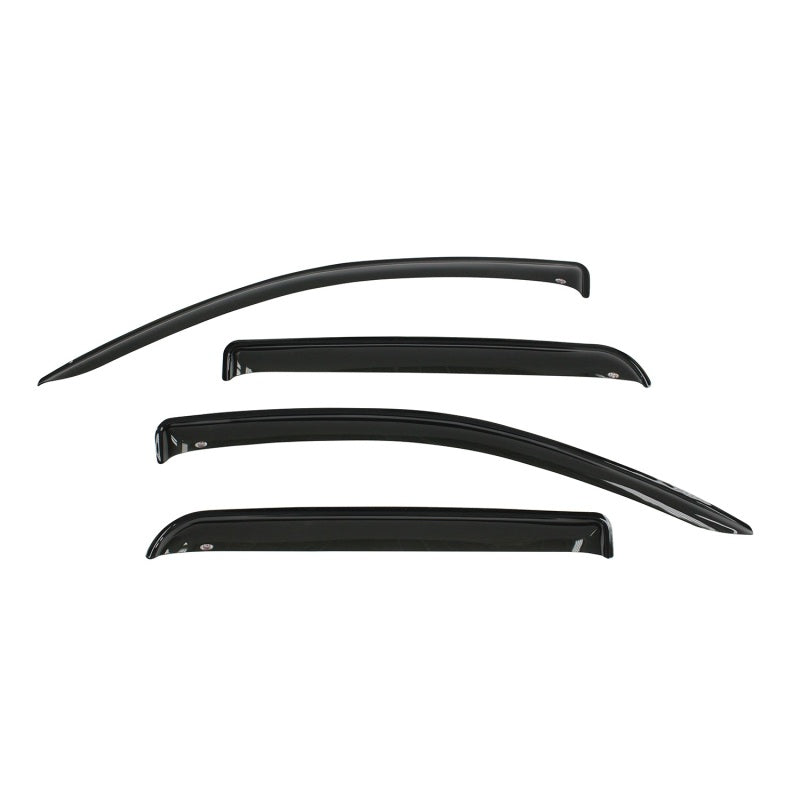 Westin 2015-2018 Chevrolet/GMC Colorado/Canyon Crew Cab Wade Slim Wind Deflector 4pc - Smoke