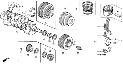 Honda - B-Series Crankshaft Pulley Key (4.5x11.0)