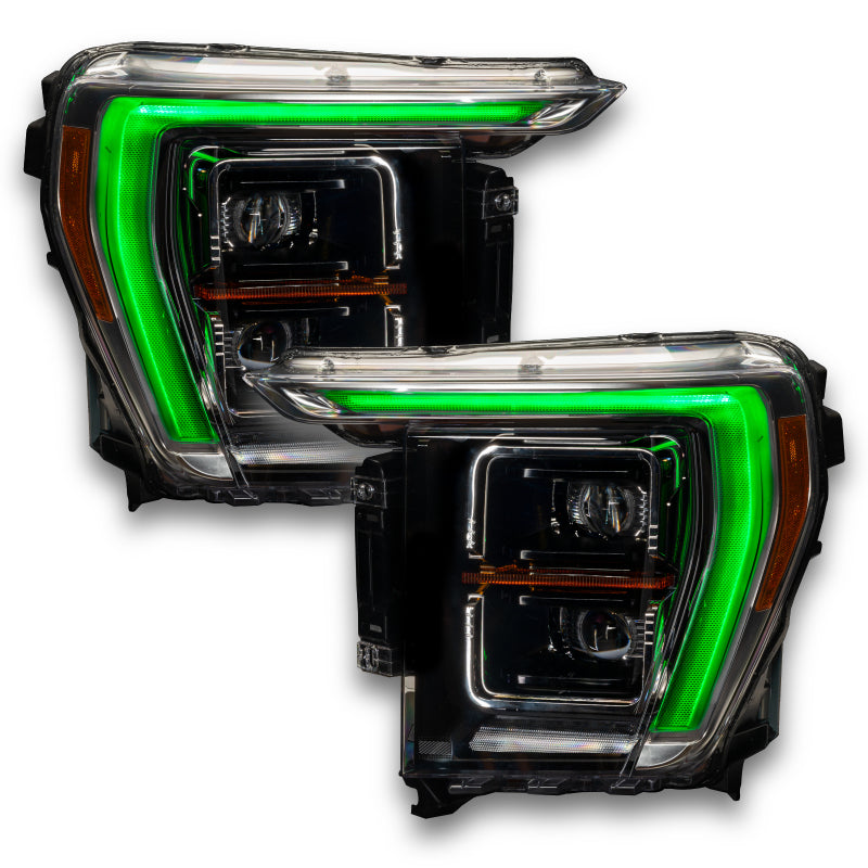 Oracle 21-22 Ford F-150 ColorSHIFT RGB+W Headlight DRL Upgrade Kit w/ No Controller SEE WARRANTY