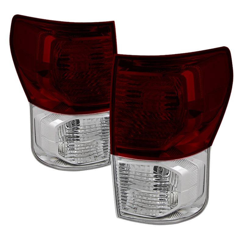 Xtune Toyota Tundra 2007-2013 OEM Style Tail Lights Red Smoked ALT-JH-TTU10-OE-RSM