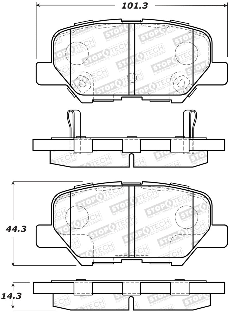 StopTech Street Brake Pads - Front