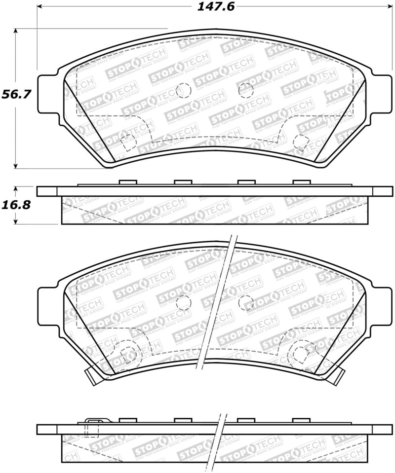 StopTech Street Select Brake Pads