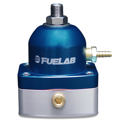 Fuelab 535 TBI Adjustable Mini FPR 10-25 PSI (2) -6AN In (1) -6AN Return - Blue