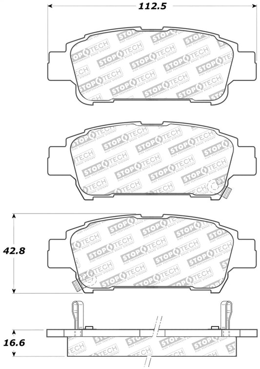 StopTech Street Select Brake Pads - Front/Rear