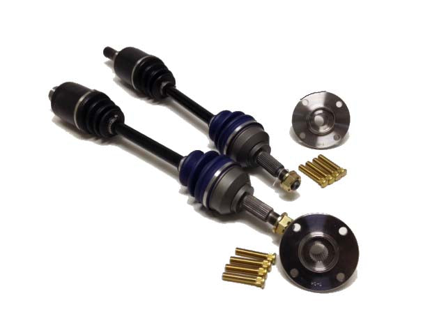 Driveshaft Shop - Honda Civic EK (ABS hubs) with EKK1 mounts K-Series 600HP Level 3.9 Axle/Hub Kit (Pair)