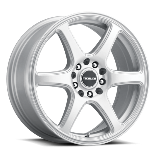 Raceline 146S Matrix 15x7in / 4x100/4x108 BP / 40mm Offset / 72.62mm Bore - Gloss Silver Wheel