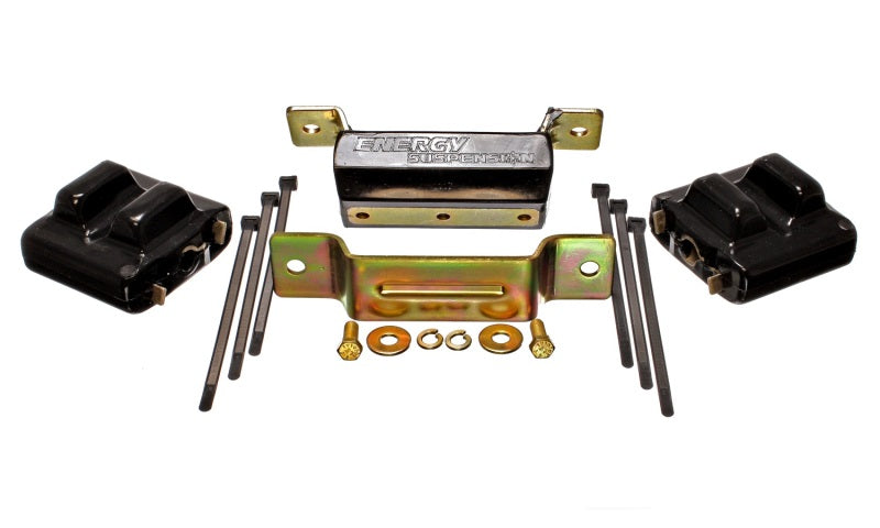 Energy Suspension 88-94 GM Blazer 4WD K Series Black Motor and Transmission Mounts; Zinc Finish