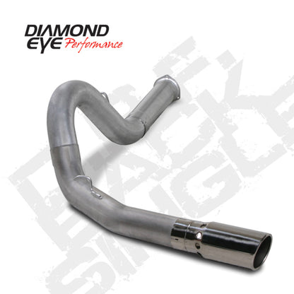 Diamond Eye KIT 5in DPF-BACK Single AL 07.5-08 CHEVY 6 6L 2500/3500 BPCKGD BX46X14X14OD EL-PL