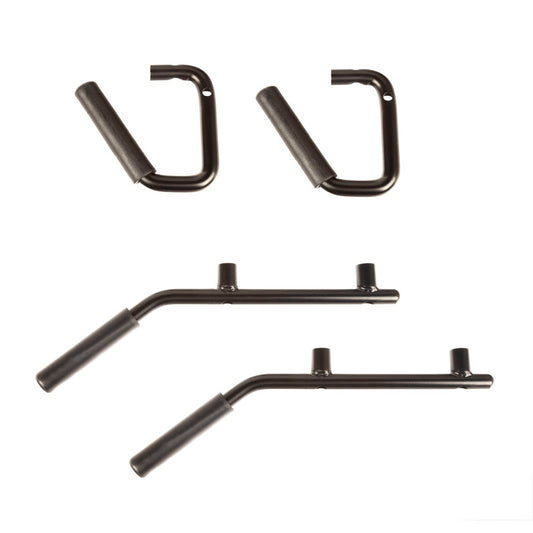 Rugged Ridge Steel Grab Handles F/R Kit Black 07-18 Jeep Wrangler JK/JKU