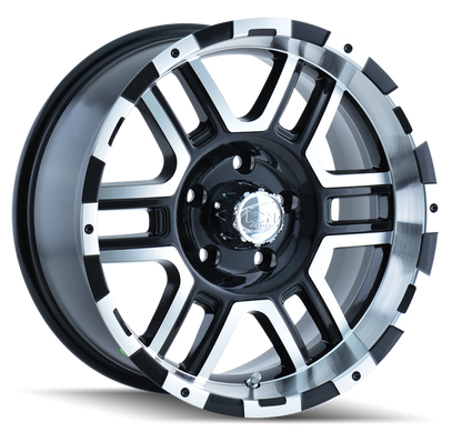 ION Type 179 20x9 / 6x135 BP / 30mm Offset / 87mm Hub Black/Machined Wheel