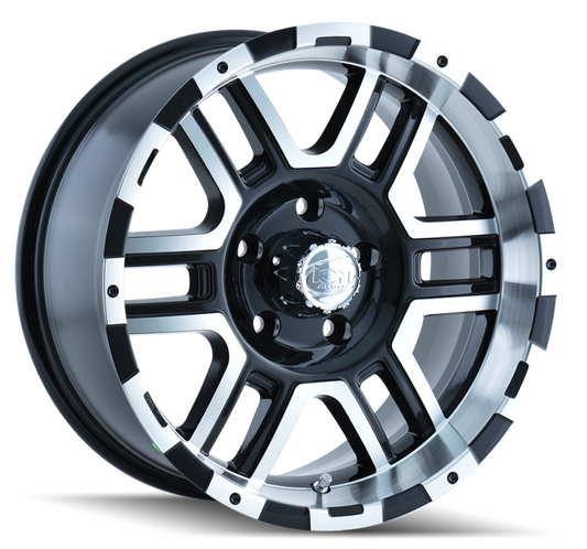 ION Type 179 17x8 / 5x127 BP / 10mm Offset / 83.82mm Hub Black/Machined Wheel