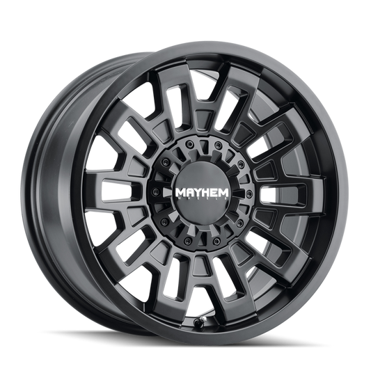 Mayhem 8113 Cortex 20x10 / 8x165.1 BP / -19mm Offset / 125.2mm Hub Matte Black Wheel