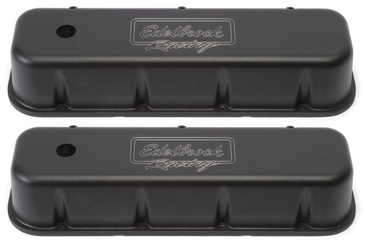 Edelbrock Valve Cover Victor Series Chevrolet 1965 and Later 396-502 V8 Tall Black