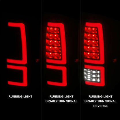 ANZO 2014-2021 Toyota Tundra LED Taillights Black Housing/Smoke Lens