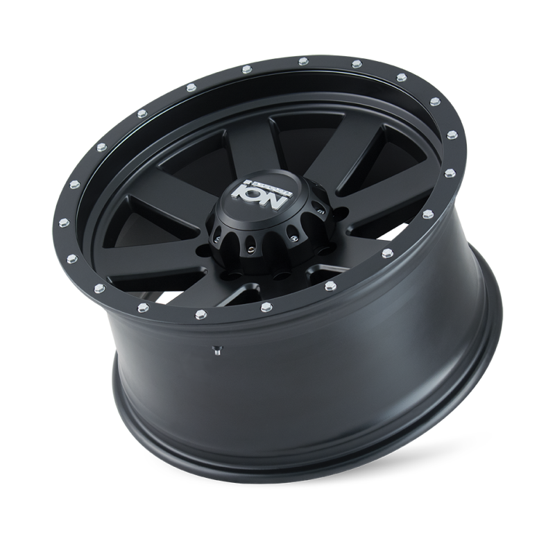 ION Type 134 18x10 / 8x180 BP / -19mm Offset / 124.1mm Hub Matte Black/Black Beadlock Wheel