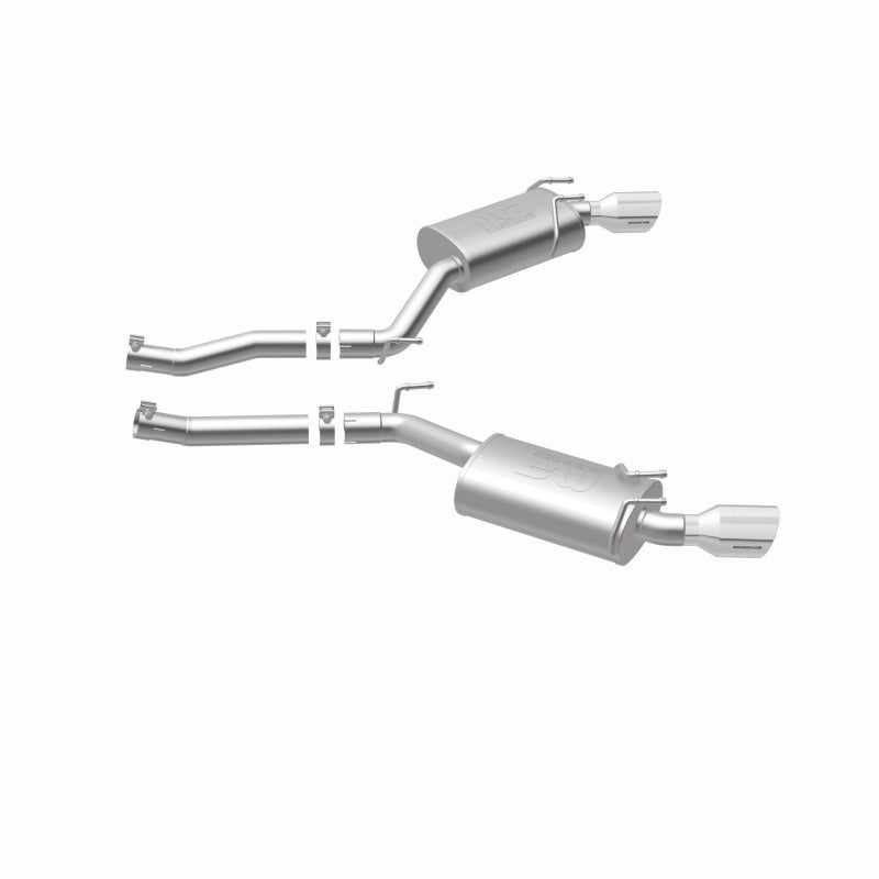 MagnaFlow Axle-Back Stainless Dual Split 4in Polished Tips 10-15 Chevrolet Camaro Convert. 3.6L V6