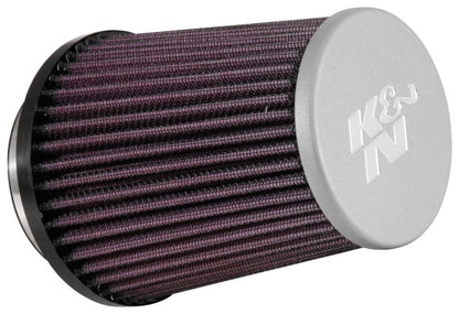 K&N Universal Rubber Filter 3in Flg 4-1/2inch OD B / 2-1/4inch H - Silver Top