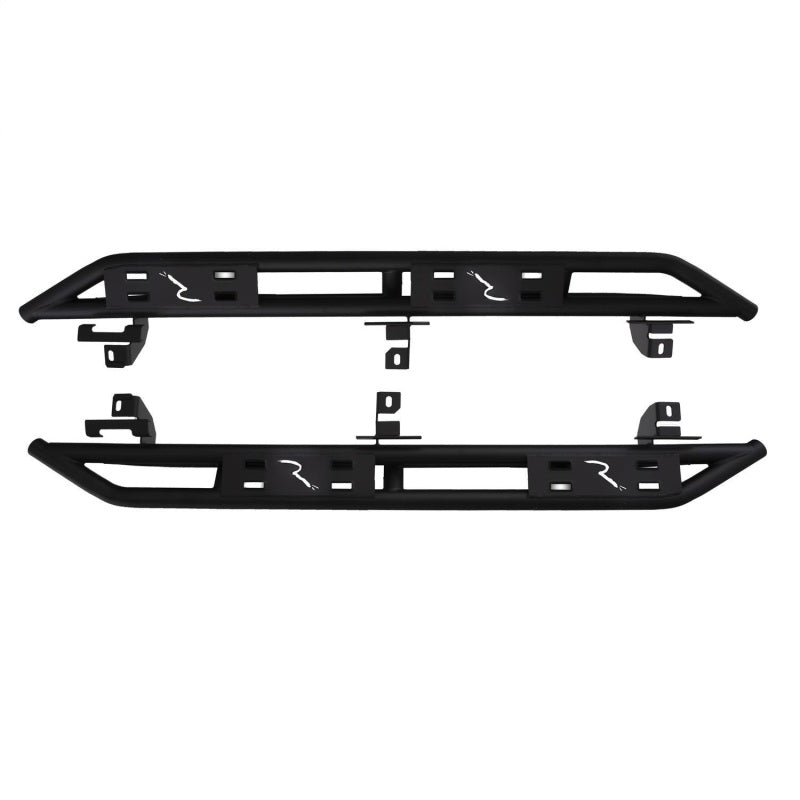 Rampage 07-18 Jeep Wrangler JK Unlimited TrailCrawler Rock Slider & Rocker Guard - Black