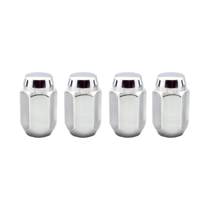 McGard Hex Lug Nut (Cone Seat) 7/16-20 / 13/16 Hex / 1.5in. Length (4-Pack) - Chrome