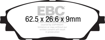 EBC 14+ Mazda 3 2.0 (Japan Build) Ultimax2 Front Brake Pads