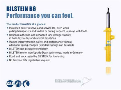 Bilstein B6 2012 BMW 640i Base Coupe Front Left Shock Absorber