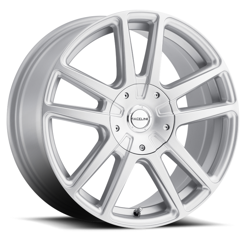 Raceline 145S Encore 15x7in / 5x110/5x115 BP / 40mm Offset / 72.62mm Bore - Gloss Silver Wheel